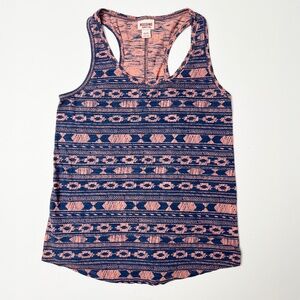 Mossimo Supply Co. Womens Pink & Navy Aztec Print Tank Dress XS/TP